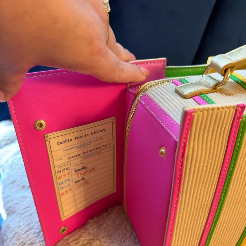 Loungefly x Stitch Shoppe Disney Classic Books Crossbody Bag Wallet Pin NWT. - Picture 8 of 9